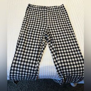 Forever 21 checkered flare pants